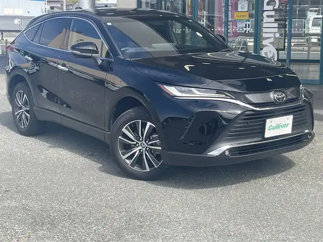 トヨタ ハリアー G 愛知県 2023(令5)年 1.9万km ブラック 禁煙車/純正HDDナビ/　AM/FM/USB/BT/フルセグTV/Miracast/ビルトインETC2.0/オートマチックハイビーム（AHB）/アダプティブクルーズコントロール（ACC）/レーンデパーチャーアラート（LDA）/プリクラッシュセーフティ（PCS）/前後クリアランスソナー（ICS）/パワーバックドア/デジタルインナーミラー/横滑り防止装置/電子パーキング/本革巻きステアリング/ステアリングスイッチ/純正18インチAW/純正フロアマット/LEDヘッドライト/フォグランプ/オートライト/W＋サイドエアバッグ/保証書/取説