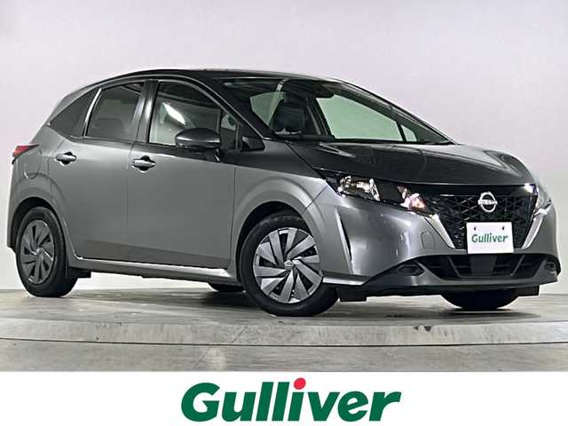 日産 ノート S 広島県 2021(令3)年 5.5万km ダークメタルグレー 禁煙車/エマージェンシーブレーキ/車線逸脱警報/ハイビームアシスト/速度標識認識/道路標識認識/アラウンドビューモニター/インテリジェントルームミラー/BSW+BSI+RCTA/社外ナビ（AVIC-RZ501）/・CD/DVD/Bluetooth/SD/リモコンドアミラー/インテリジェントキー/スペアキー