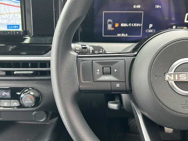 日産 ノート S 広島県 2021(令3)年 5.5万km ダークメタルグレー 禁煙車/エマージェンシーブレーキ/車線逸脱警報/ハイビームアシスト/速度標識認識/道路標識認識/アラウンドビューモニター/インテリジェントルームミラー/BSW+BSI+RCTA/社外ナビ（AVIC-RZ501）/・CD/DVD/Bluetooth/SD/リモコンドアミラー/インテリジェントキー/スペアキー