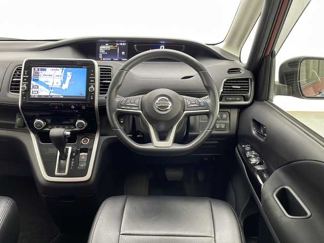 日産 セレナ ハイウェイスター G 宮崎県 2016(平28)年 7.5万km マルーンレッド 2トーン 禁煙車/エマージェンシーブレーキ/純正9型ナビTV/（MM516D-L/CD/DVD/Blu-ray/Bluetooth/フルセグTV)/純正リアフリップダウンモニター/純正ドライブレコーダー/純正LEDオートライト/純正フォグ/純正16インチアルミ/純正フロアマット/ハンズフリー両側電動スライドドア/プロパイロット/パーキングアシスト/アラウンドビューモニター/Wオートエアコン/シートカバー/ETC/インテリジェントキー/プッシュエンジンスタート/スペアキー/新車時保証書/取扱い説明書