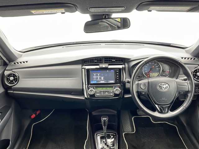 トヨタ カローラ フィールダー 1．5G ダブルバイビー 千葉県 2015(平27)年 6.6万km ブラックマイカ ワンオーナー/モデリスタエアロ（フロント）/衝突軽減システム/レーンキープアシスト/純正SDナビ（NSZT-W64）/　フルセグTV/CD/DVD/純正ビルトインETC/ハーフレザーシート/純正フロアマット/LEDヘッドライト/オートライト/純正16インチアルミホイール/アイドリングストップ/プッシュスタートボタン/スマートキー/取扱説明書/保証書