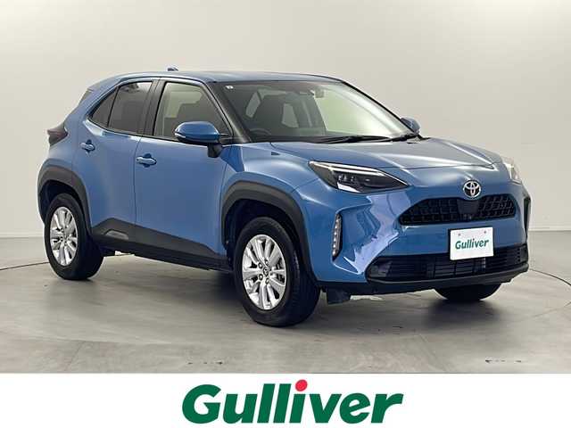 トヨタ ヤリスクロス G 栃木県 2022(令4)年 2万km グレイッシュブルー 純正メーカーナビ/（BT/AM/FM/フルセグ）/レーダークルーズコントロール/プリクラッシュブレーキ/横滑り防止/標識検知/全周囲カメラ/ETC/ドライブレコーダー/純正アルミホイール/純正フロアマット/LEDヘッドランプ/プッシュスタート/スマートキー