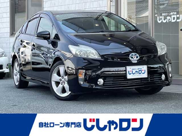 トヨタ プリウス S ツーリングセレクション 愛知県 2013(平25)年 8.3万km ブラック (株)IDOMが運営する【じしゃロン豊川店】の自社ローン専用車両になります。こちらは現金またはオートローンご利用時の価格です。自社ローンご希望の方は別途その旨お申付け下さい/純正ＳＤナビ（NSZT-W62G)/　CD DVD BT SD フルセグＴＶ/バックカメラ/ビルトインETC/LEDヘッドライト/ヘッドライトウオッシャー/フロントフォグ/純正17インチアルミ/社外前後ドラレコ/ステアリングリモコン/オートライト/バック連動オートハザード/スマートスペアキー/取り扱い説明書