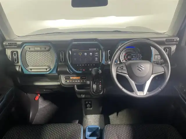 スズキ ハスラー HYBRID X 大阪府 2020(令2)年 1万km デニムブルー ガンメタリック 2トーン 純正ナビ(フルセグ/DVD再生/Bluetooth) 360カメラ シートヒーター 衝突軽減 レーンアシスト アイドリングストップ オートライト スマートキー プッシュスタート ドラレコ