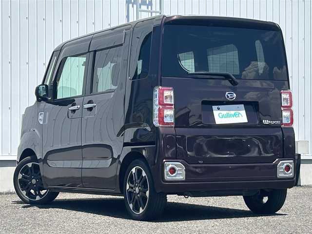 ダイハツ ウェイク G ターボ　レジャーエディション SA Ⅲ 熊本県 2018(平30)年 3.3万km プラムブラウンクリスタルマイカ 純正ナビ/・AM/FM/CD/DVD/BT/・フルセグTV/・バックカメラ/スマートアシスト３/・衝突回避支援ブレーキ/・車線逸脱警報機能/・誤発進抑制機能/・先行車発進お知らせ/・オートハイビーム/両側電動スライドドア/ドライブレコーダー/革巻きステアリング/ステアリングスイッチ/LEDヘッドライト/LEDフォグランプ/ETC/純正フロアマット/ドアバイザー/電動格納ミラー/ウインカーミラー/後席ロールサンシェード/純正アルミホイール/プッシュスタート