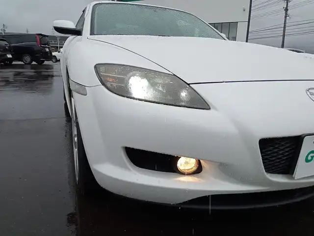 マツダ ＲＸ－８ タイプ S 福井県 2004(平16)年 8.2万km スノーフレイクホワイトパールマイカ 6速MT/純正HDDナビ/・（FM/AM/CD/MD/HDD）/ETC/ドライブレコーダー/フロントフォグランプ/ライトレベライザー/純正18インチAW/純正フロアマット