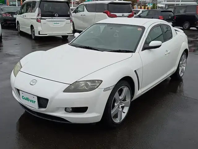 マツダ ＲＸ－８ タイプ S 福井県 2004(平16)年 8.2万km スノーフレイクホワイトパールマイカ 6速MT/純正HDDナビ/・（FM/AM/CD/MD/HDD）/ETC/ドライブレコーダー/フロントフォグランプ/ライトレベライザー/純正18インチAW/純正フロアマット