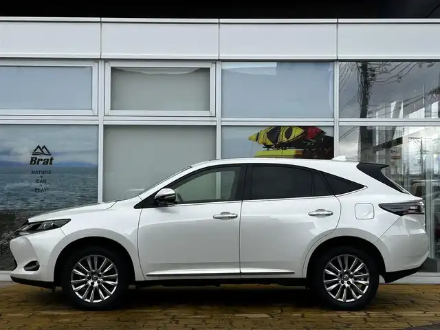 トヨタ ハリアー プレミアム アドバンスドP 道北・旭川 2015(平27)年 3.6万km ホワイトパールクリスタルシャイン JBLサウンドシステム/全方位カメラ/フルセグTV/パノラマルーフ/レザーシート/前席パワーシート/前席シートヒーター/社外ドライブレコーダー/パワーバックドア/コーナーセンサー/寒冷地仕様