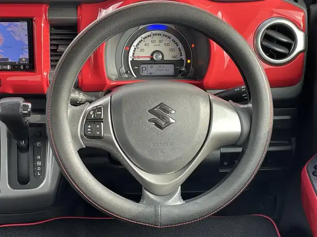 スズキ ハスラー Jスタイル 山口県 2015(平27)年 3.9万km フェニックスレッドパール/ホワイト2トーンルーフ 登録時39006km/レーダーブレーキサポート/誤発進抑制機能/社外メモリーナビ/フルセグ/バックカメラ/Bluetooth/シートヒーター/ドライブレコーダー/HID/フォグランプ/アイドリングストップ/スマートキー×2