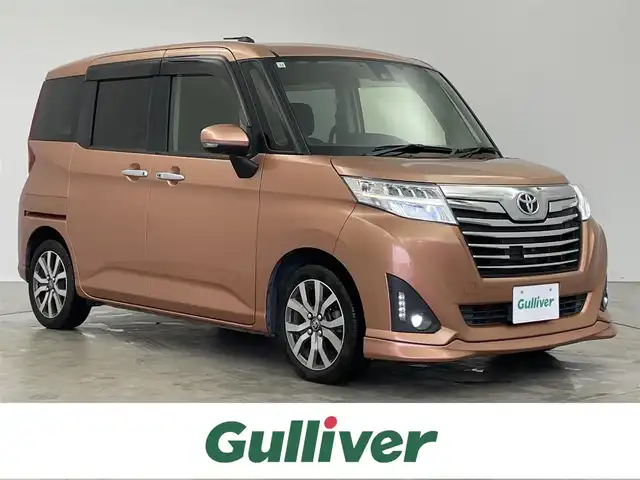 トヨタ ルーミー カスタムG－T 埼玉県 2016(平28)年 5.9万km ブリリアントカッパークリスタルマイカ 全方位カメラ/バックカメラ/スマートアシストIII/純正9型ナビ/（CD/DVD/Bluetooth/フルセグTV）/クルーズコントロール/両側パワースライドドア/純正フロアマット/ドアバイザー/ステアリングリモコン/オートライト/LEDヘッドライト/前後コーナーセンサー/スマートキー/スペアキー1本/プッシュスタート