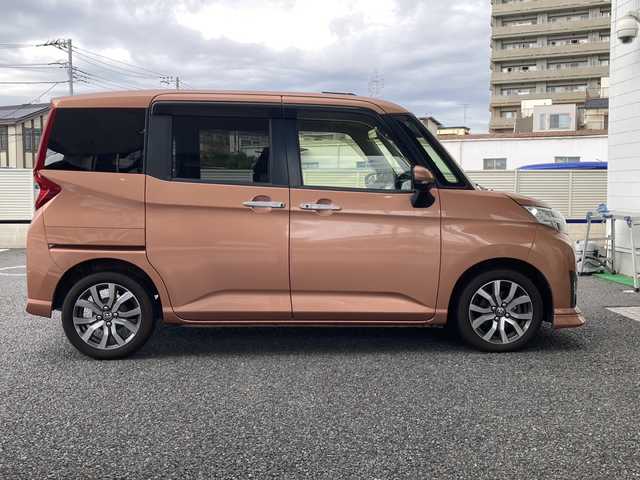 トヨタ ルーミー カスタムG－T 東京都 2016(平28)年 5.9万km ブリリアントカッパークリスタルマイカ 全方位カメラ/バックカメラ/スマートアシストIII/純正9型ナビ/（CD/DVD/Bluetooth/フルセグTV）/クルーズコントロール/両側パワースライドドア/純正フロアマット/ドアバイザー/ステアリングリモコン/オートライト/LEDヘッドライト/前後コーナーセンサー/スマートキー/スペアキー1本/プッシュスタート