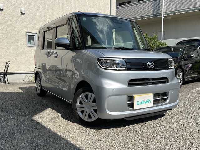 ダイハツ タント X 兵庫県 2019(令1)年 5万km ブライトシルバーメタリック SDナビ/Bluetooth・AM/FM・USB・CD・DVD・ipod/フルセグTV/全方位カメラ/ドライブレコーダー/純正ビルトインETC/片側パワースライド/アンチロック・ブレーキ・システム/衝突被害軽減システム/横滑り防止装置/盗難防止装置/レーンキープアシスト/前後コーナーセンサー/アイドリングストップ/エアバッグ(W＋サイド)/カーテンエアバッグ/オートライト/オートマチックハイビーム/LEDヘッドライト/純正フロアマット/スマートキー/取扱説明書/保証書