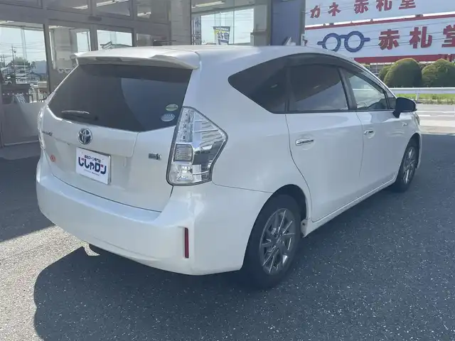 トヨタ プリウス α S チューンブラック 愛知県 2014(平26)年 9.3万km ホワイトパールクリスタルシャイン (株)IDOMが運営する【じしゃロン豊川店】の自社ローン専用車両になります。こちらは現金またはオートローンご利用時の価格です。自社ローンご希望の方は別途その旨お申付け下さい/ 純正ディーラーナビ/　◯ CD再生機能/　◯ DVD再生機能/　◯ BT対応/　◯ フルセグTV/ 革巻ステアリング/ ステアリングスイッチ/ バックカメラ/ ETC/ ウインカーミラー/ シートカバー/ プッシュスタート/ オートライト/ 純正フロアマット