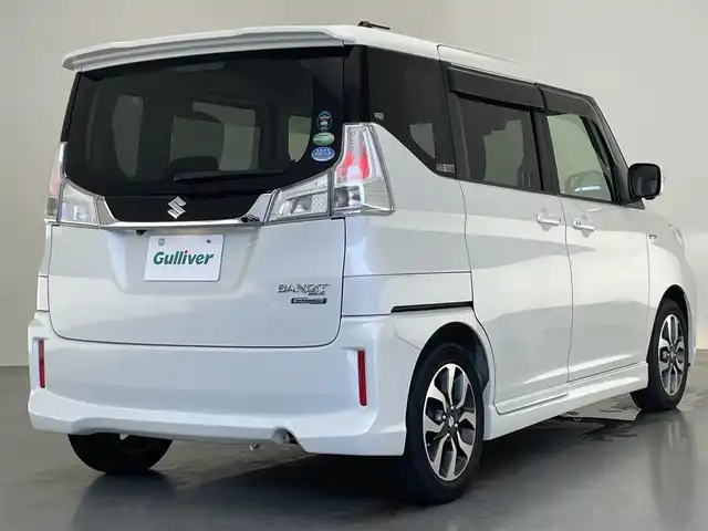スズキ ソリオ バンディット HV MV Dカメラ ブレーキS 愛知県 2017(平29)年 5.8万km ピュアホワイトP 純正ナビ　フルセグＴＶ　Ｂｌｕｅｔｏｏｔｈ　ＵＳＢ　シートヒーター　両側パワースライドドア　デュアルカメラブレーキ　衝突軽減　車線逸脱　クルコン　ＬＥＤオートライト　プッシュスタート　フォグランプ　TVキャンセラー　禁煙車