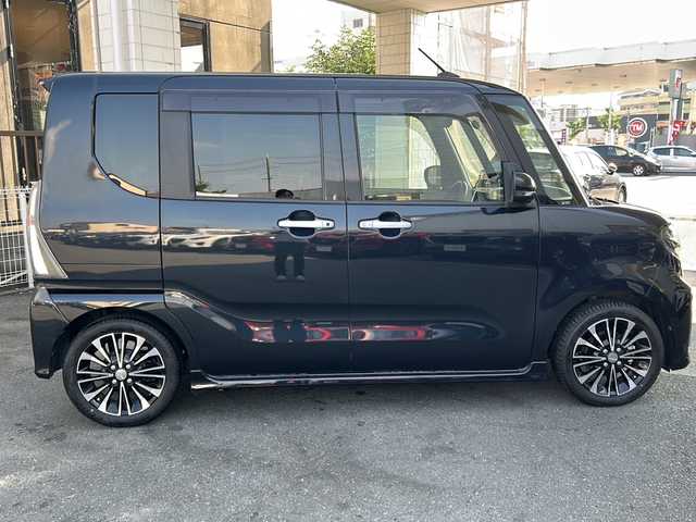 ダイハツ タント カスタム RS 京都府 2019(令1)年 2.1万km パールブラック 純正ＳＤナビ/（NSZN-Y69DS)/フルセグＴＶ　/CD/DVD再生機能有/Bluetooth/USB/iPod/スマートアシスト　/全方位カメラ　/禁煙車　/両側パワースライドドア　/前後コーナーセンサー　/横滑り防止装置/レーンキープアシスト/盗難防止装置/LEDヘッドライト/オートライト/フロントフォグランプ/電動格納ミラー/デジタルインナーミラー　/クルコン追従有　/スマートキー　/ハーフレザー　/全席シートヒーター/サイドエアロ付/Wサイドエアバッグ/カーテンエアバッグ