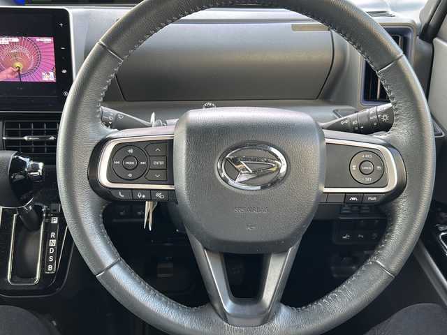 ダイハツ タント カスタム RS 京都府 2019(令1)年 2.1万km パールブラック 純正ＳＤナビ/（NSZN-Y69DS)/フルセグＴＶ　/CD/DVD再生機能有/Bluetooth/USB/iPod/スマートアシスト　/全方位カメラ　/禁煙車　/両側パワースライドドア　/前後コーナーセンサー　/横滑り防止装置/レーンキープアシスト/盗難防止装置/LEDヘッドライト/オートライト/フロントフォグランプ/電動格納ミラー/デジタルインナーミラー　/クルコン追従有　/スマートキー　/ハーフレザー　/全席シートヒーター/サイドエアロ付/Wサイドエアバッグ/カーテンエアバッグ