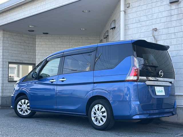 日産 セレナ S 神奈川県 2018(平30)年 11.1万km シャイニングブルー ワンオーナー/片側パワースライドドア/衝突軽減ブレーキ/クルーズコントロール/オートライト/フォグランプ/純正フロアマット/純正ドアバイザー/スペアキー×１/取扱説明書/保証書