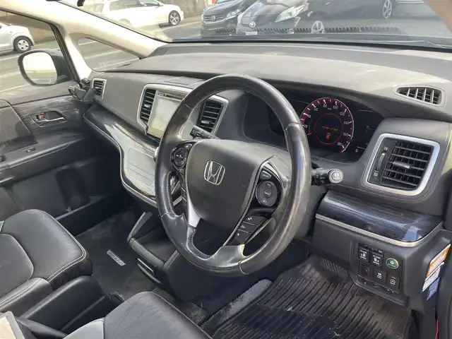 ホンダ オデッセイ アブソルート EX 兵庫県 2013(平25)年 6.3万km クリスタルブラックパール CMBS（衝突軽減ブレーキ）/純正ナビ/・CD/DVD/・BT/・AM/FM/マルチビューカメラシステム/両側パワースライドドア/アダプティブクルーズコントロール/LEDオートライト/ハーフレザーシート/ドライブレコーダー/社外18インチアルミホイール/パドルシフト/アイドリングストップ/オットマン/スマートキー/ETC