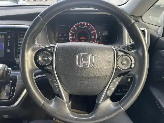 ホンダ オデッセイ アブソルート EX 兵庫県 2013(平25)年 6.3万km クリスタルブラックパール CMBS（衝突軽減ブレーキ）/純正ナビ/・CD/DVD/・BT/・AM/FM/マルチビューカメラシステム/両側パワースライドドア/アダプティブクルーズコントロール/LEDオートライト/ハーフレザーシート/ドライブレコーダー/社外18インチアルミホイール/パドルシフト/アイドリングストップ/オットマン/スマートキー/ETC