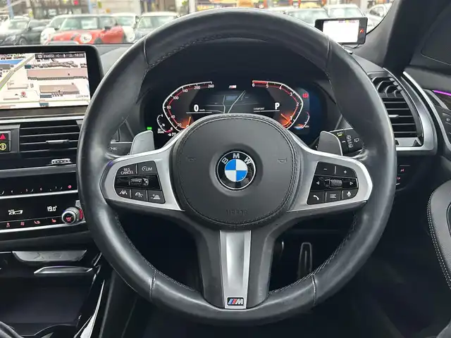 ＢＭＷ Ｘ３ xDrive20d Mスポーツ 滋賀県 2021(令3)年 4.7万km アルピンホワイトⅢ 軽油/ターボ車/ワンオーナー/ハイラインパッケージ/革シート/シートヒーター後席/電動ランバーサポート/ポプラグレー本木製インパネ加飾/純正HDDナビ/フルセグTV/Bluetooth/全方位カメラ/パーキングアシストプラス/ドライビングアシストプラス/パワーバックドア/コンフォートアクセス/ヘッドアップディスプレイ/ハイグロスシャドーライン（ブラック）ルーフレール/Mスポーツサスペンション/シートヒーター前席/後席/置くだけ充電/前後ドライブレコーダー/純正フロアマット/保証書/取説/スペアキー1本