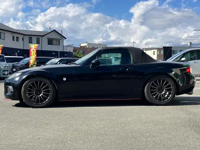マツダ ロードスター RS 静岡県 2012(平24)年 10万km ブリリアントブラック リモコンキー/オートエアコン/SDナビ（CD/DVD/BT/フルセグ）/ETC/純正フロアマット/ADVAN Racingアルミホイール/レザーシート/D席N席シートヒーター(温度５段調整機能付）/横滑り防止装置/Wエアバッグ/ガラス製リアウインドー付Ｚ型ソフトトップ（クロス／ブラック）/サイドドアトリムアームレストソフトパッド（合成皮革）/センターコンソールリッドソフトパッド（合成皮革）