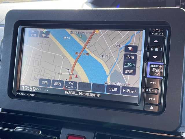 ダイハツ タント カスタム RS 新潟県 2020(令2)年 6.4万km パールブラック 4WD/純正SDナビ(NMZK-W70D)/CD/DVD/BT/フルセグテレビ/バックカメラ/ETC/ドライブレコーダー/衝突被害軽減ブレーキ/レーンキープアシスト/両側パワースライドドア/半革シート/ベンチシート/シートヒーター /コーナーセンサー/ステアリングスイッチ/スマートキー/プッシュスタート/LEDヘッドライト/オートライト/オートハイビーム/フォグランプ/純正15インチアルミホイール