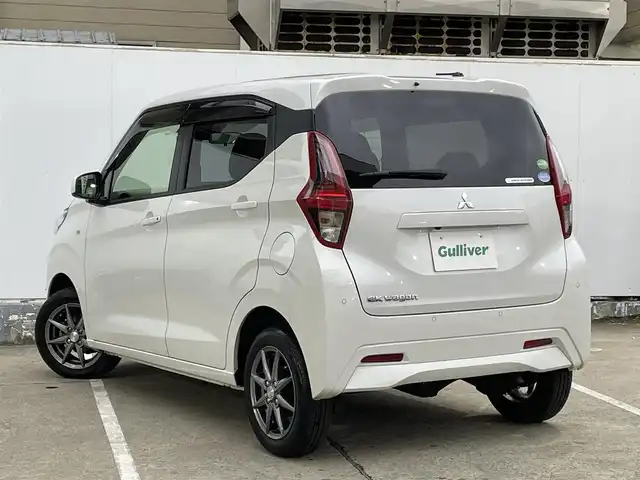 三菱 ｅＫワゴン G 青森県 2021(令3)年 0.4万km シルキーホワイト ワンオーナー /4WD/社外メモリナビ/ (CD/DVD/BT)/ワンセグTV/バックカメラ/コーナーセンサー/前席シートヒーター /ステアリングリモコン/社外ドライブレコーダー/オートライト/衝突軽減ブレーキ/車線逸脱警報/ふらつき警報/先行車発進お知らせ/標識認識/純正ドアバイザー/純正フロアマット/14インチ社外アルミホイール/積込タイヤ/取扱説明書/保証書