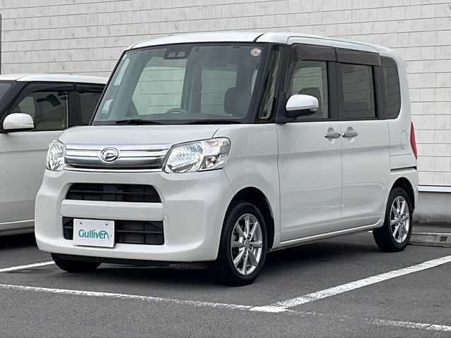 ダイハツ タント G SA Ⅲ 静岡県 2018(平30)年 3.7万km パールホワイトⅢ /ワンオーナー//社外ナビ/地デジTV//社外CD/DVD/Bluetooth//バックカメラ//両側パワースライド//シートヒーター//純正14インチAW//スマートキー//スペアキー//保証書//取説