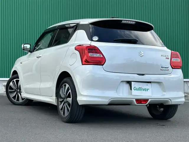 スズキ スイフト HYBRID RS 宮城県 2017(平29)年 11.9万km ピュアホワイトP 社外SDナビ/【CD・DVD・SD・BT・フルセグTV】/バックカメラ/純正エアロ/純正15インチAW/D席シートヒーター/パドルシフト/社外ドライブレコーダー/革巻きステアリング/ステアリングスイッチ/アイドリングストップ/横滑り防止装置/オートライト/LEDヘッドライト/フォグライト/スマートキーX２/ETC