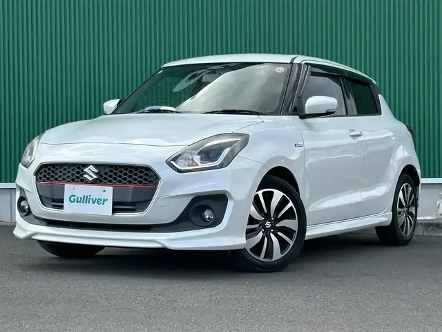 スズキ スイフト HYBRID RS 宮城県 2017(平29)年 11.9万km ピュアホワイトP 社外SDナビ/【CD・DVD・SD・BT・フルセグTV】/バックカメラ/純正エアロ/純正15インチAW/D席シートヒーター/パドルシフト/社外ドライブレコーダー/革巻きステアリング/ステアリングスイッチ/アイドリングストップ/横滑り防止装置/オートライト/LEDヘッドライト/フォグライト/スマートキーX２/ETC