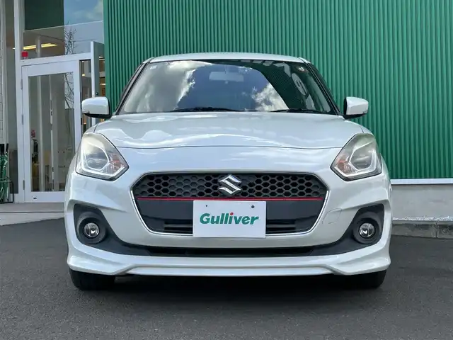 スズキ スイフト HYBRID RS 宮城県 2017(平29)年 11.9万km ピュアホワイトP 社外SDナビ/【CD・DVD・SD・BT・フルセグTV】/バックカメラ/純正エアロ/純正15インチAW/D席シートヒーター/パドルシフト/社外ドライブレコーダー/革巻きステアリング/ステアリングスイッチ/アイドリングストップ/横滑り防止装置/オートライト/LEDヘッドライト/フォグライト/スマートキーX２/ETC