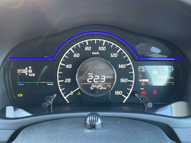 日産 ノート e－パワー X 新潟県 2016(平28)年 5.4万km ソニックブルー 純正ナビ/(Bluetooth/AM/FM)/フルセグTV/衝突軽減システム/スタッドレスタイヤ/アラウンドビューモニター/バックカメラ/ドアイブレコーダー/横滑り防止装置　/レーンキープアシスト/プッシュスタート