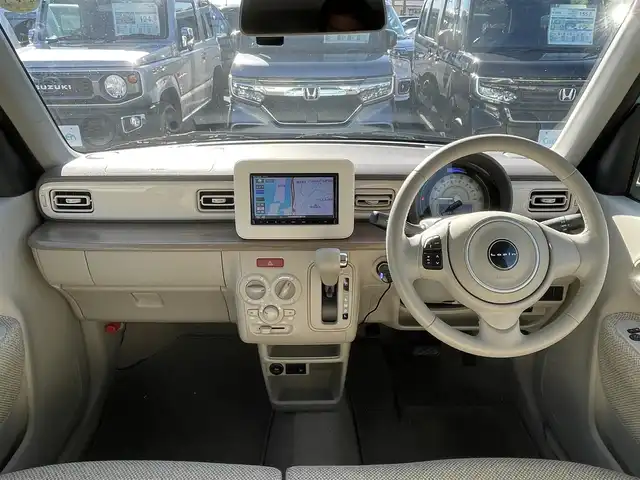 スズキ ラパン S 宮崎県 2019(平31)年 9.5万km フレンチミントパールメタリック 純正ナビ/（DVD再生機能付き）/アイドリングストップ/パーキングアシスト/パワーステアリング/パワーウィンドウ/ドライブレコーダー/プッシュスタート/バックカメラ/純正LEDヘッドライト/純正フロアマット/ドライブレコーダー/コーナーセンサー/オートライト/エアバックW/ビルトインETC/横滑り防止装置/衝突被害軽減システム/盗難防止装置/ABS/AC