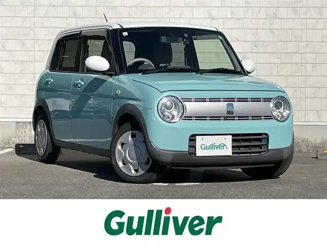 スズキ ラパン S 宮崎県 2019(平31)年 9.5万km フレンチミントパールメタリック 純正ナビ/（DVD再生機能付き）/アイドリングストップ/パーキングアシスト/パワーステアリング/パワーウィンドウ/ドライブレコーダー/プッシュスタート/バックカメラ/純正LEDヘッドライト/純正フロアマット/ドライブレコーダー/コーナーセンサー/オートライト/エアバックW/ビルトインETC/横滑り防止装置/衝突被害軽減システム/盗難防止装置/ABS/AC