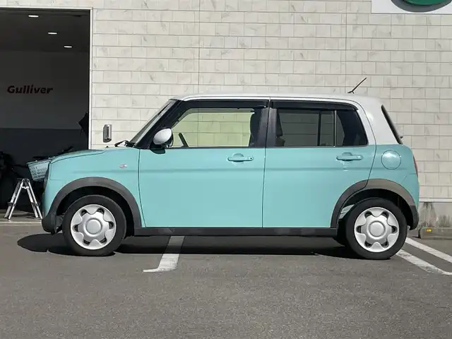 スズキ ラパン S 宮崎県 2019(平31)年 9.5万km フレンチミントパールメタリック 純正ナビ/（DVD再生機能付き）/アイドリングストップ/パーキングアシスト/パワーステアリング/パワーウィンドウ/ドライブレコーダー/プッシュスタート/バックカメラ/純正LEDヘッドライト/純正フロアマット/ドライブレコーダー/コーナーセンサー/オートライト/エアバックW/ビルトインETC/横滑り防止装置/衝突被害軽減システム/盗難防止装置/ABS/AC