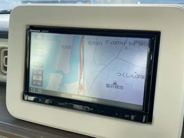スズキ ラパン S 宮崎県 2019(平31)年 9.5万km フレンチミントパールメタリック 純正ナビ/（DVD再生機能付き）/アイドリングストップ/パーキングアシスト/パワーステアリング/パワーウィンドウ/ドライブレコーダー/プッシュスタート/バックカメラ/純正LEDヘッドライト/純正フロアマット/ドライブレコーダー/コーナーセンサー/オートライト/エアバックW/ビルトインETC/横滑り防止装置/衝突被害軽減システム/盗難防止装置/ABS/AC