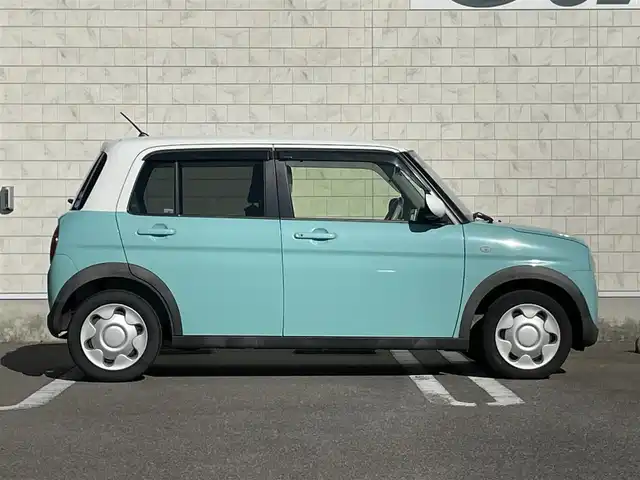 スズキ ラパン S 宮崎県 2019(平31)年 9.5万km フレンチミントパールメタリック 純正ナビ/（DVD再生機能付き）/アイドリングストップ/パーキングアシスト/パワーステアリング/パワーウィンドウ/ドライブレコーダー/プッシュスタート/バックカメラ/純正LEDヘッドライト/純正フロアマット/ドライブレコーダー/コーナーセンサー/オートライト/エアバックW/ビルトインETC/横滑り防止装置/衝突被害軽減システム/盗難防止装置/ABS/AC