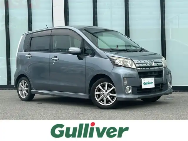 ダイハツ ムーヴ カスタム X SA 大阪府 2013(平25)年 5.8万km タングステングレーM 純正ナビ/   ＴＶ/ＣＤ/衝突被害軽減ブレーキ/横滑り防止装置/純正フロアマット/プッシュスタート/スマートキー/オートライト/パワーウィンドウ/ドアバイザー/ダブルエアバック/ＥＴＣ/ＬＥＤライト