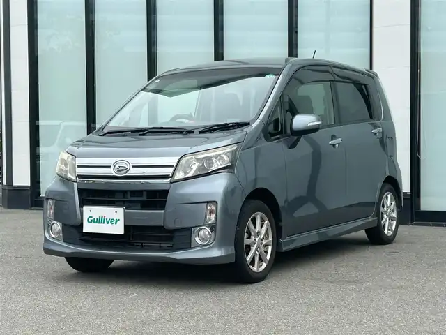 ダイハツ ムーヴ カスタム X SA 大阪府 2013(平25)年 5.8万km タングステングレーM 純正ナビ/   ＴＶ/ＣＤ/衝突被害軽減ブレーキ/横滑り防止装置/純正フロアマット/プッシュスタート/スマートキー/オートライト/パワーウィンドウ/ドアバイザー/ダブルエアバック/ＥＴＣ/ＬＥＤライト