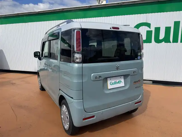 スズキ スペーシア HYBRID X 三重県 2018(平30)年 8.4万km オフブルーメタリック/ホワイト2トーン ETC/両側パワースライドドア/AV一体型ナビゲーション/全方位モニター/2トーンルーフパッケージ/セーフティーサポート/ハロゲンヘッドランプ/　オートライト/シートヒーター/　運転席