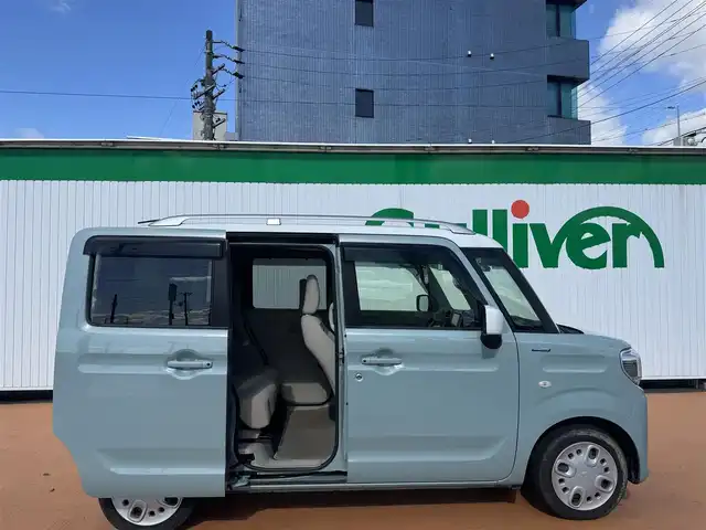 スズキ スペーシア HYBRID X 三重県 2018(平30)年 8.4万km オフブルーメタリック/ホワイト2トーン ETC/両側パワースライドドア/AV一体型ナビゲーション/全方位モニター/2トーンルーフパッケージ/セーフティーサポート/ハロゲンヘッドランプ/　オートライト/シートヒーター/　運転席