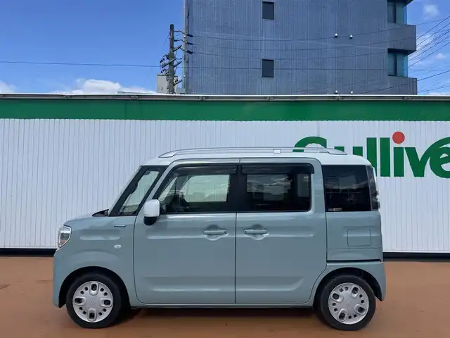 スズキ スペーシア HYBRID X 三重県 2018(平30)年 8.4万km オフブルーメタリック/ホワイト2トーン ETC/両側パワースライドドア/AV一体型ナビゲーション/全方位モニター/2トーンルーフパッケージ/セーフティーサポート/ハロゲンヘッドランプ/　オートライト/シートヒーター/　運転席