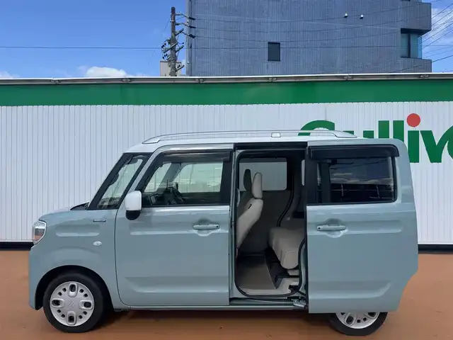 スズキ スペーシア HYBRID X 三重県 2018(平30)年 8.4万km オフブルーメタリック/ホワイト2トーン ETC/両側パワースライドドア/AV一体型ナビゲーション/全方位モニター/2トーンルーフパッケージ/セーフティーサポート/ハロゲンヘッドランプ/　オートライト/シートヒーター/　運転席