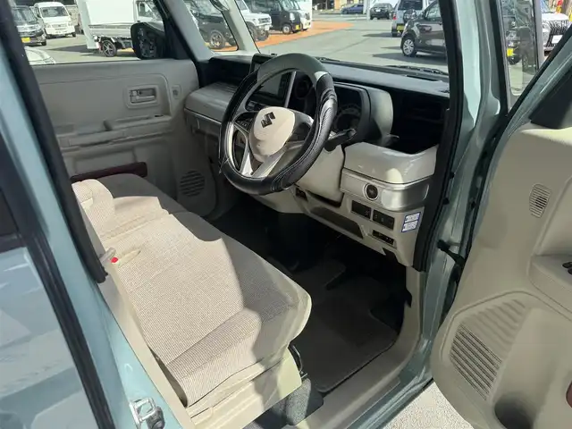 スズキ スペーシア HYBRID X 三重県 2018(平30)年 8.4万km オフブルーメタリック/ホワイト2トーン ETC/両側パワースライドドア/AV一体型ナビゲーション/全方位モニター/2トーンルーフパッケージ/セーフティーサポート/ハロゲンヘッドランプ/　オートライト/シートヒーター/　運転席