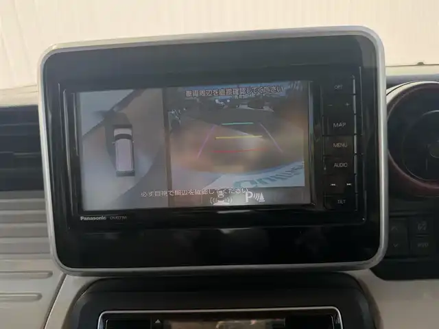 スズキ スペーシア HYBRID X 三重県 2018(平30)年 8.4万km オフブルーメタリック/ホワイト2トーン ETC/両側パワースライドドア/AV一体型ナビゲーション/全方位モニター/2トーンルーフパッケージ/セーフティーサポート/ハロゲンヘッドランプ/　オートライト/シートヒーター/　運転席