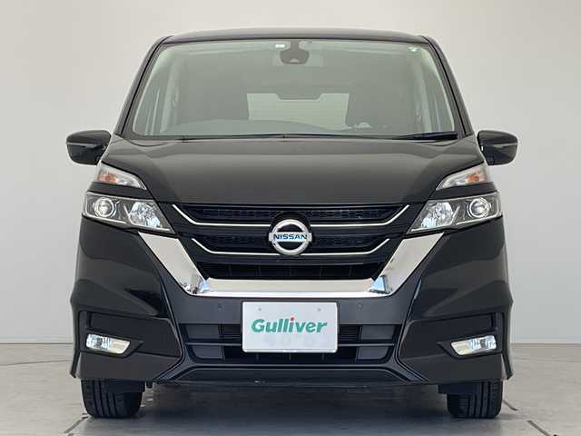 日産 セレナ ハイウェイスター 愛知県 2017(平29)年 7.4万km ダイヤモンドブラック プロパイロット/純正ナビ/フリップダウンモニター/両側パワースライドドア/レーダークルーズコントロール/バックカメラ/純正アルミホイール/衝突軽減システム/フルセグ/CD DVD/Bluetooth/ステアリングスイッチ/スマートキー/プッシュスタート