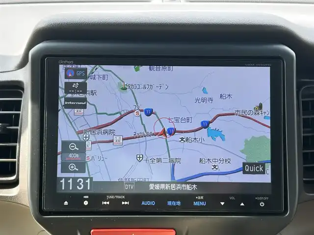 ホンダ Ｎ ＢＯＸ G Lパッケージ 愛媛県 2015(平27)年 6.3万km プレミアムディープロッソパール 純正ナビ（Bluetooth/SD/フルセグテレビ）/GPSレーザー探知機/片側電動スライドドア/バックカメラ/横滑り防止装置/チップアップシート/ベンチシート/Wエアバック/レザー調シートカバー/社外フロアマット/スペアキー/シガーソケット