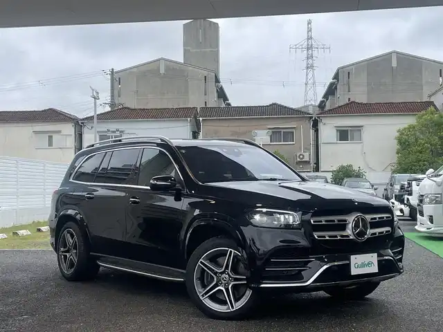 メルセデス・ベンツ ＧＬＳ５８０ 4マチックスポーツ 兵庫県 2020(令2)年 0.7万km オブシディアンブラック /法人ワンオーナー//R3-6年ディーラー記録簿/・AMGライン//Mercedes-Benzロゴ付ブレーキキャリパー//AMG21インチ5スポークAW//AMGスタイリングパッケージ//リラクゼーション機能（前席）/・Off-Roadエンジニアリングパッケージ//DYNAMIC SELECT Off-Roadモード///パノラミックスライディングルーフ//MBUX純正ナビゲーション(12.3インチ)//地デジ/BT/USB//Buemesterサウンド//ワイヤレスチャージング//360度カメラ//アンビエントライト（64色）//前席シートヒーター/ベンチレーター//2、3列目シートヒーター//ルーフレール//全ドアイージークローザー//ビルトインETC//エアバランスパッケージ（パフュームアトマイザー）//パークトロニック//ドライブレコーダーFR//パワーバックドア（フットトランクオープナー機能）/【レーダーセーフティパッケージ】//アクティブディスタンスアシスト・ディストロニック//アクティブブレーキアシスト//PRE-SAFE//アクティブブラインドスポットアシスト//アクティブレーンキーピングアシスト//ブラインドスポットアシスト//レーンチェンジアシスト//アクティブステアリングアシスト