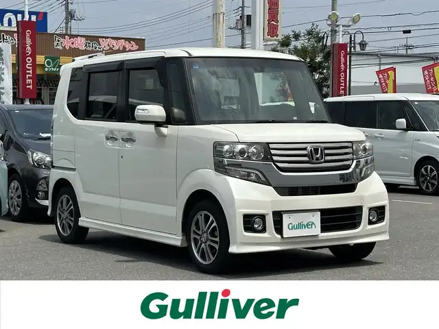ホンダ Ｎ ＢＯＸ ＋ カスタム G Aパッケージ 群馬県 2014(平26)年 5.1万km 黒 ナビゲーション　/フルセグテレビ　/ＣＤ＆ＤＶＤ　/バックカメラ　/ＥＴＣ　/パワースライドドア　/ＨＩＤヘッドライト　/フォグランプ　/シティ－ブレーキアシスト　/保証書　/取扱説明書　/整備手帳