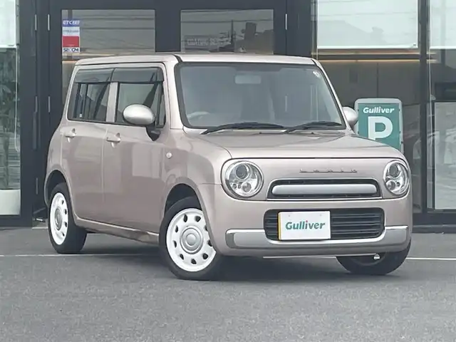 スズキ ラパン ショコラ G 茨城県 2014(平26)年 4.6万km シャンパンピンクPM /社外ナビ/　　ワンセグTV/AM/FM//バックカメラ//ショコラ専用シート//スマートキー//プッシュスタート//電動格納ミラー